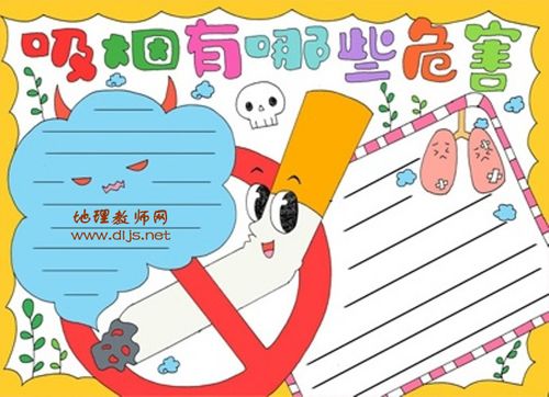 无烟日手抄报简单又漂亮 无烟日手抄报简单又漂亮黑白 