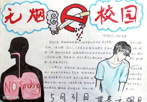 无烟日手抄报简单又漂亮 无烟日手抄报简单又漂亮黑白 