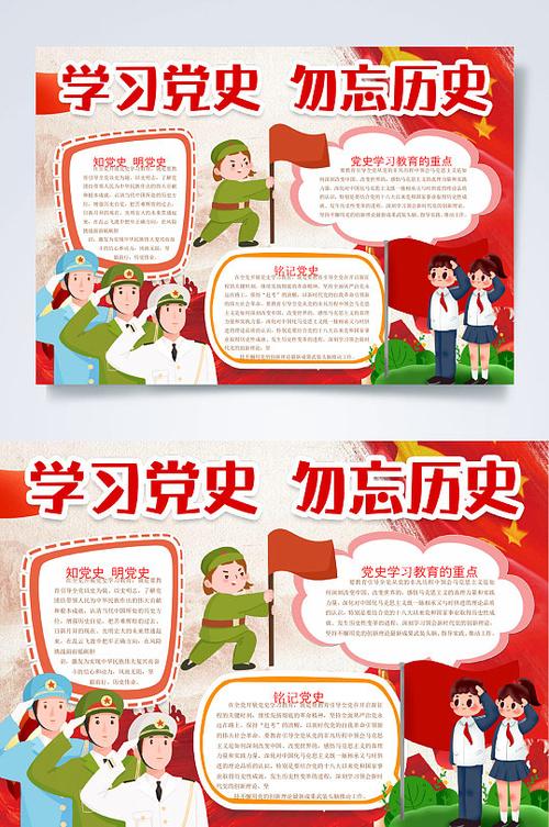 一等奖学党史爱祖国手抄报 一等奖手抄报