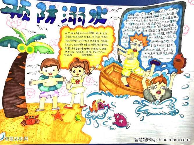 小学一二年级防溺水手抄报 小学一年级手抄报