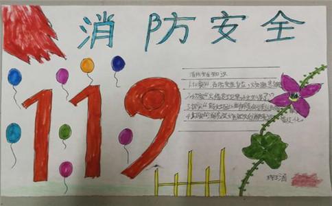 消防安全绘画儿童画手抄报 消防安全手抄报