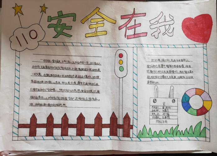 我健康我安全的手抄报 安全的手抄报