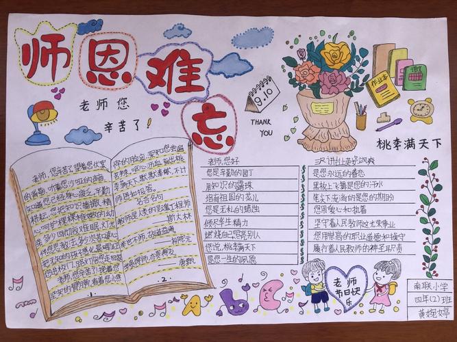 难忘师恩感恩培养的手抄报 难忘师恩手抄报