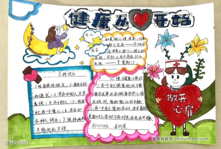 初中有关心理健康的手抄报 心理健康的手抄报