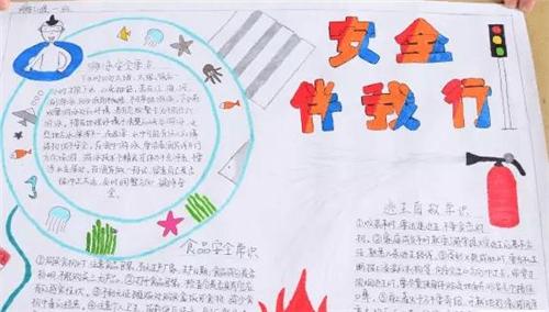 我健康我安全的手抄报 安全的手抄报