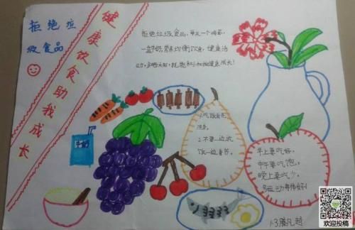 一份健康的早餐手抄报 健康的手抄报