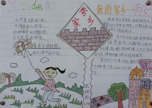 最简单的2035年的家乡手抄报 最简单的手抄报