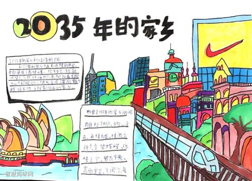 最简单的2035年的家乡手抄报 最简单的手抄报