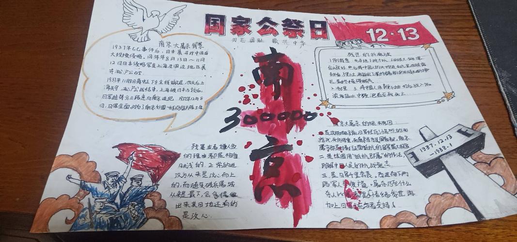 国家死难者公祭日手抄报 国家手抄报