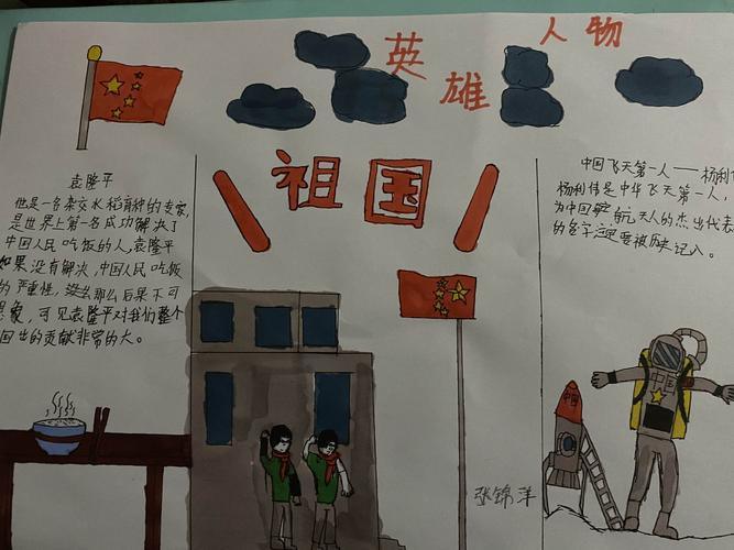 国家杰出英雄人物手抄报 国家手抄报