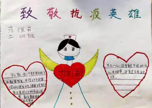 哀悼抗疫英雄手抄报 英雄手抄报