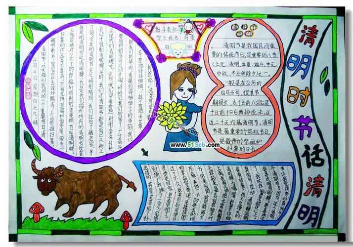 清明节一等奖手抄报 一等奖手抄报