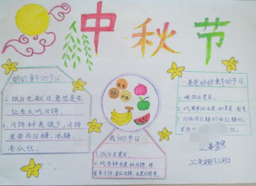 中秋节第一名很漂亮的手抄报 漂亮的手抄报