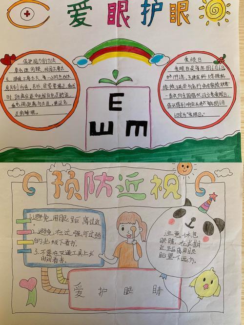 近视预防宣传教育手抄报 预防近视手抄报
