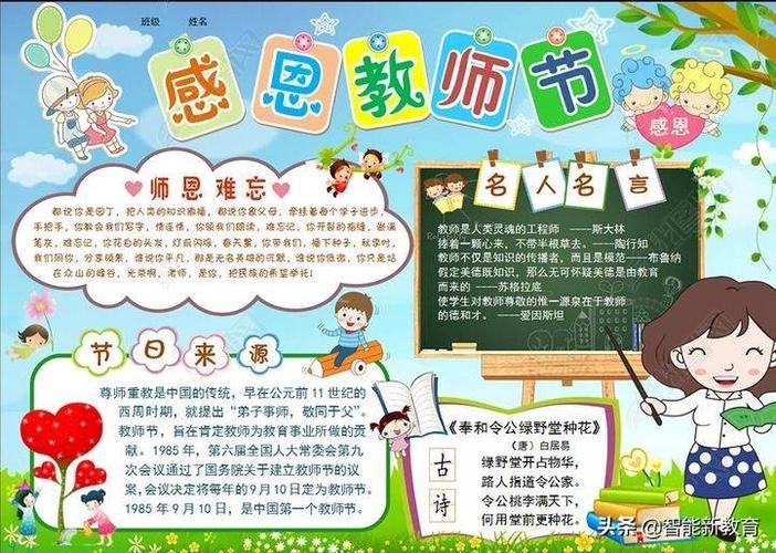 教师节的画一等奖手抄报 教师节的手抄报