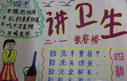 小学生简单的健康小手抄报 小学生简单手抄报
