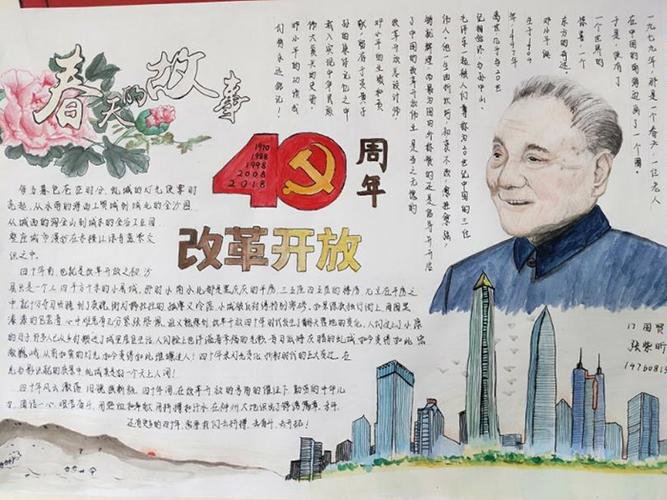 四史之改革开放史手抄报 手抄报图片大全集