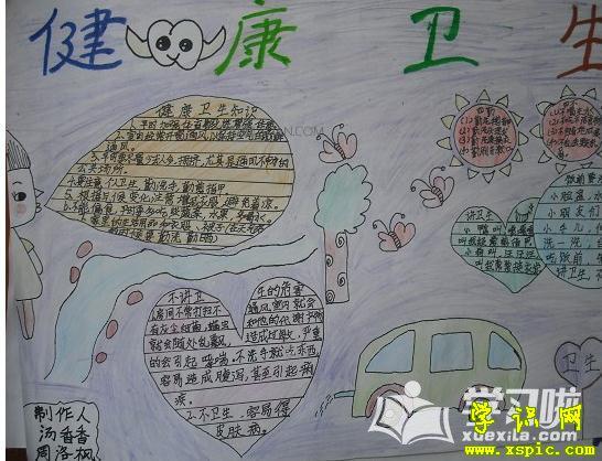小学生简单的健康小手抄报 小学生简单手抄报