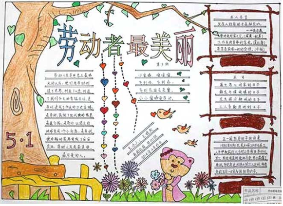 五一劳动节手抄报漂亮一等奖 