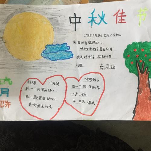 中秋节第一名很漂亮的手抄报 漂亮的手抄报