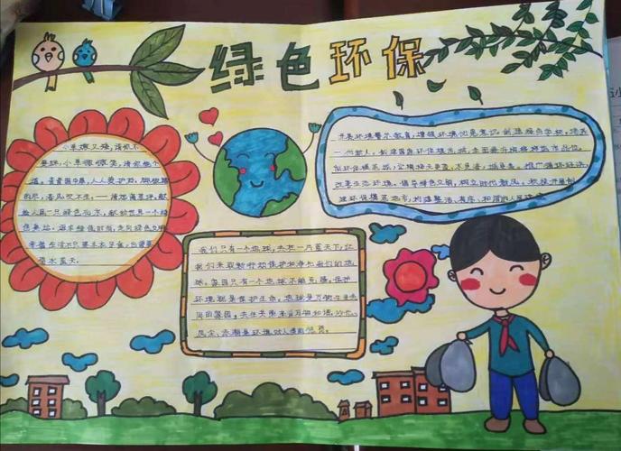 小学生版绿色环保手抄报 绿色环保手抄报