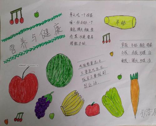 小学生简单的健康小手抄报 小学生简单手抄报