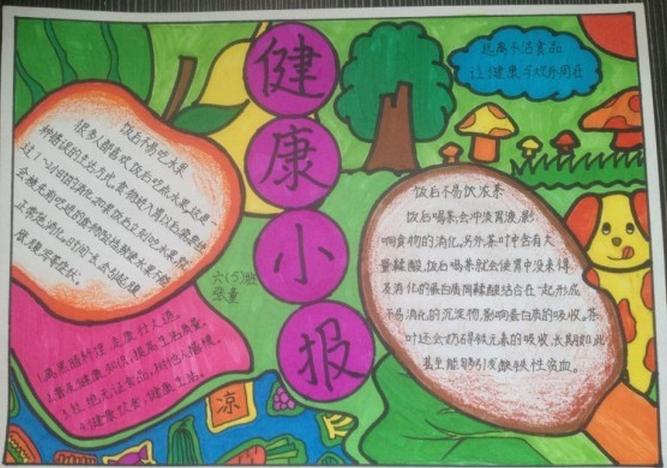 小学生简单的健康小手抄报 小学生简单手抄报