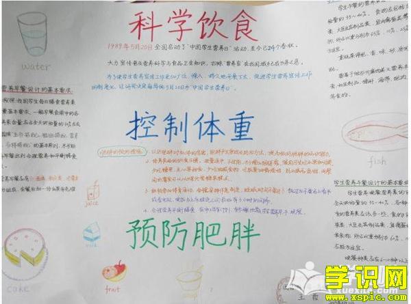 小学生简单的健康小手抄报 小学生简单手抄报