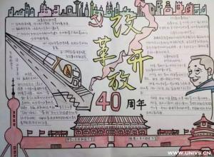 四史之改革开放史手抄报 手抄报图片大全集