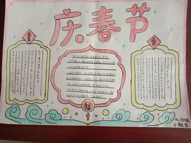 关于传统节日语文手抄报 传统节日手抄报