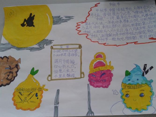 中秋节第一等奖手抄报 一等奖手抄报