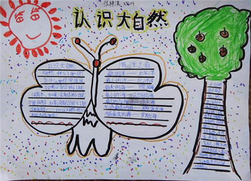 简单的大自然启示的手抄报 大自然手抄报