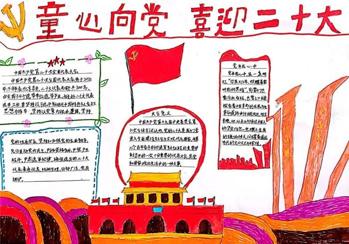 党的第二次代表大会手抄报 党的手抄报