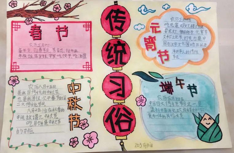 关于传统节日语文手抄报 传统节日手抄报