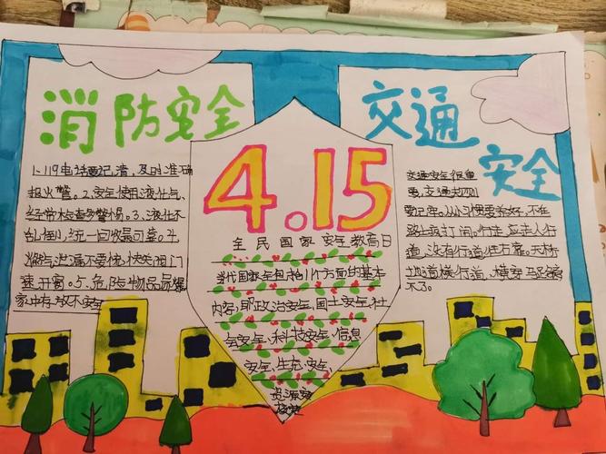 4月15日全国安全日的手抄报 全国安全日手抄报