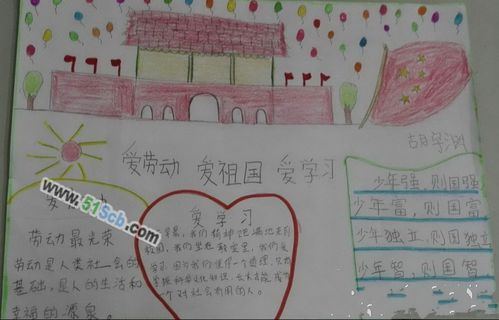 学党史爱劳动主题手抄报 爱劳动手抄报