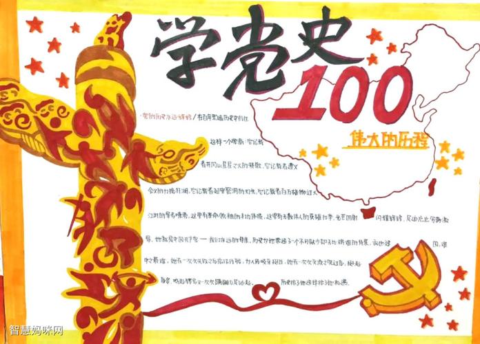 学党史爱劳动主题手抄报 爱劳动手抄报