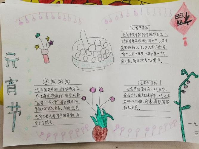 中国传统节日简单又好看手抄报 传统节日手抄报