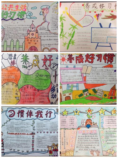 关于有好习惯的手抄报 好习惯的手抄报