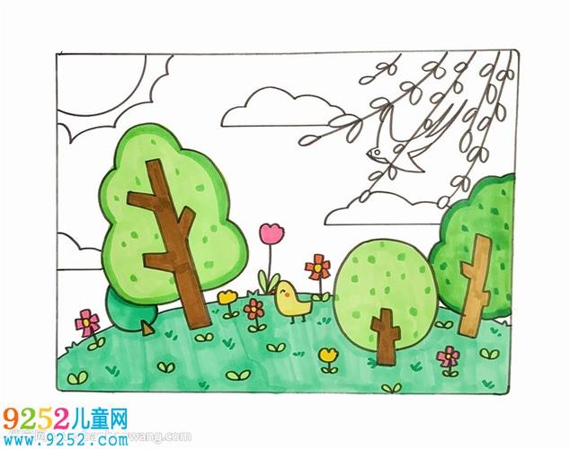 草地里的秘密手抄报 手抄报图画