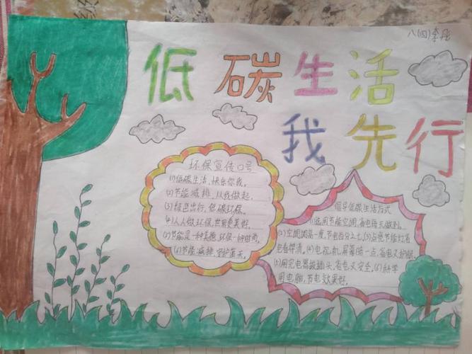 低碳生活科普手抄报 低碳生活手抄报