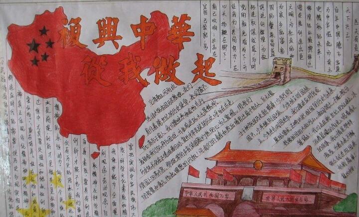 100幅经典中国红色手抄报 经典手抄报