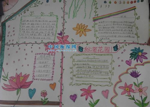 草地里的秘密手抄报 手抄报图画