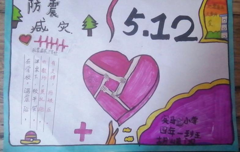 防山林火灾的手抄报 防震减灾的手抄报