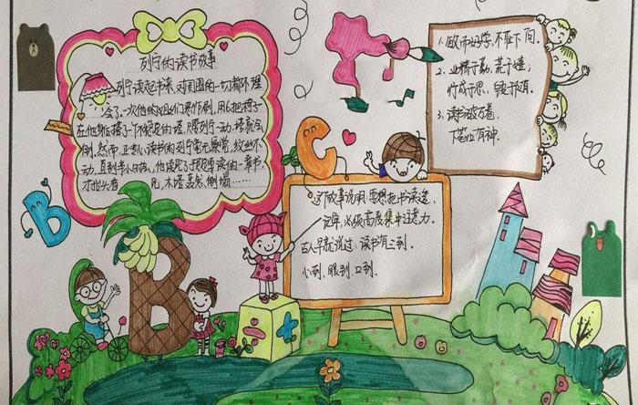 最好看最漂亮的读书手抄报 最漂亮的手抄报