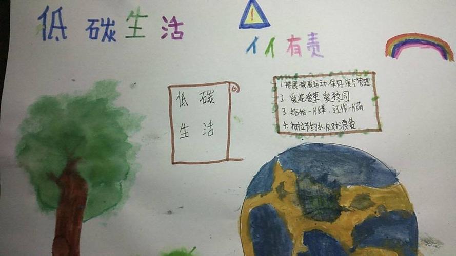 低碳生活科普手抄报 低碳生活手抄报