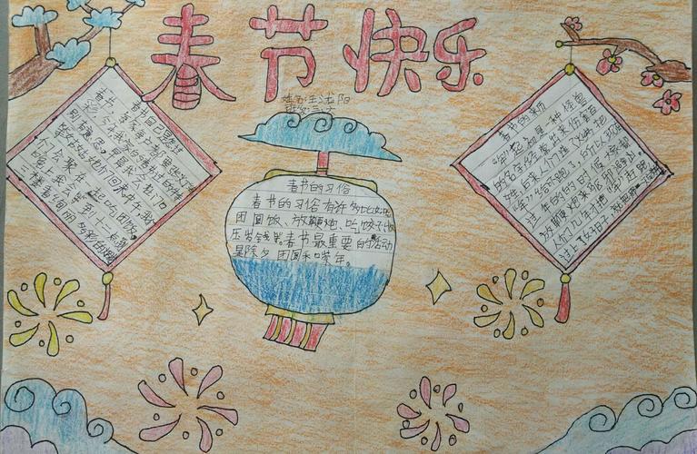 中国传统节日简单又好看手抄报 传统节日手抄报