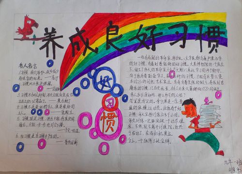 关于有好习惯的手抄报 好习惯的手抄报