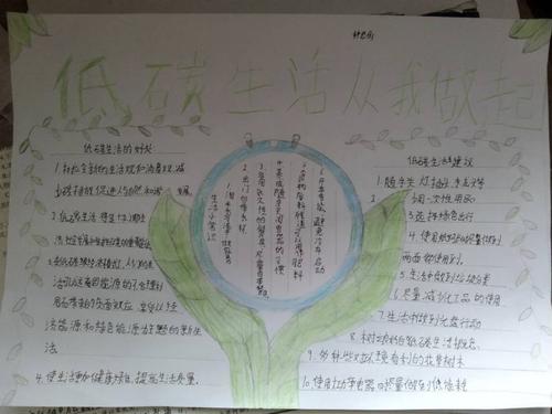 低碳生活科普手抄报 低碳生活手抄报