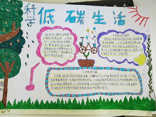 低碳生活科普手抄报 低碳生活手抄报